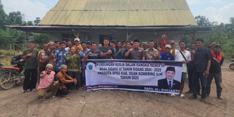 Suryanto DPRD OKI Terima Aspirasi Warga Air Sugihan pada Reses III 2025