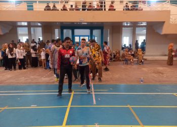 Kadin PUPR OKI Rayakan HUT RI ke-80 dengan Fun Soccer dan Kostum Daster