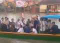 Meriah Bupati Muchendi Ikuti Lomba Kebut Perahu di Pedamaran